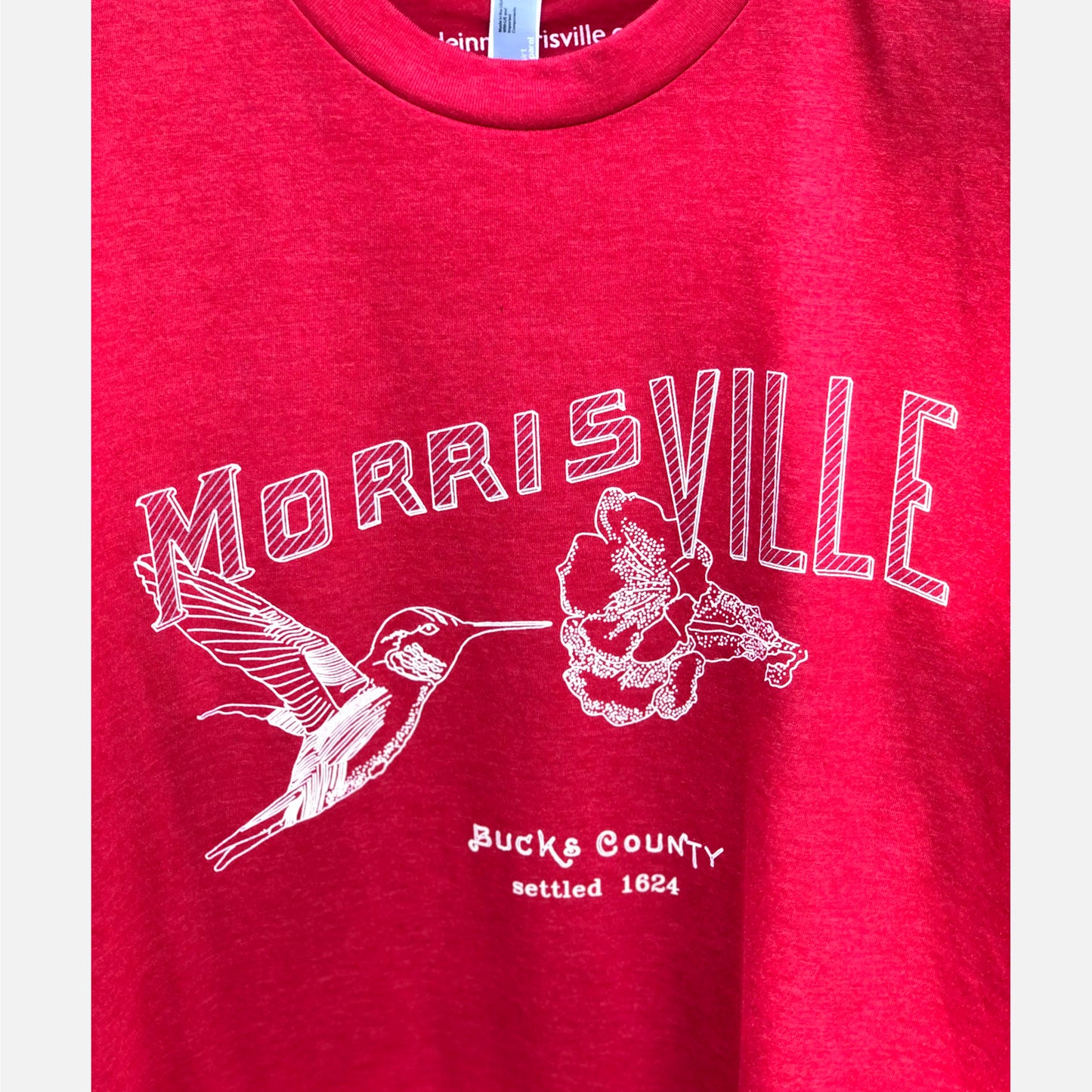 Hummingbird / Morrisville graphic T-shirt - heather red