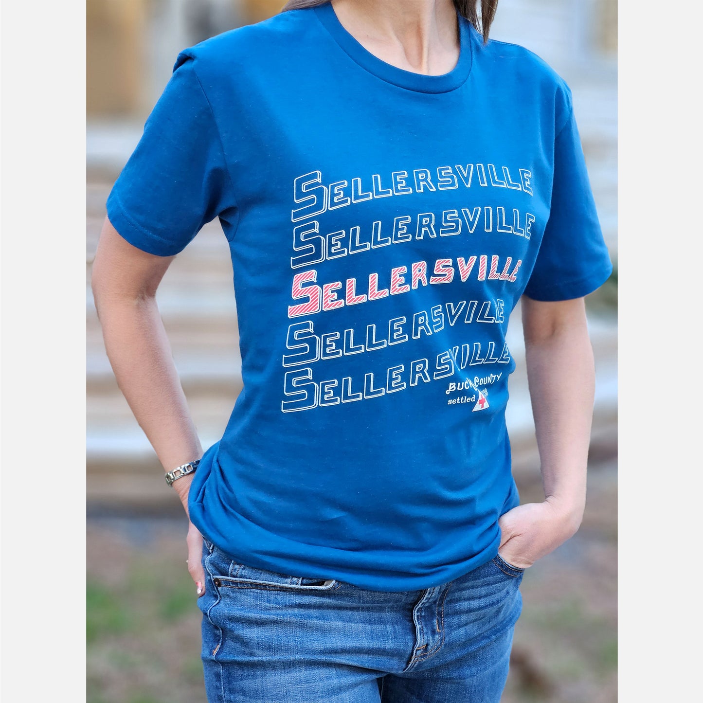Sellersville graphic T-shirt - deep blue